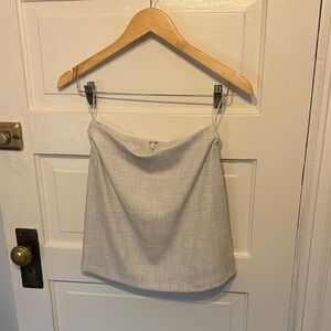 Aritzia Wilfred Classic Mini Skirt Gray